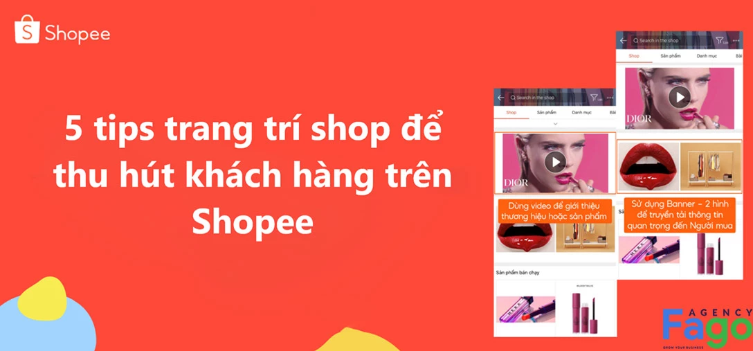 Hướng dẫn cách trang trí gian hàng shopee đẹp