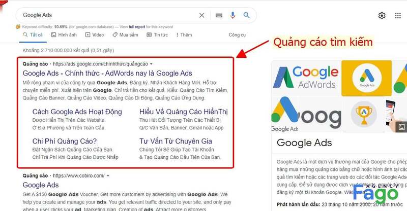 chạy quảng cáo google là gì