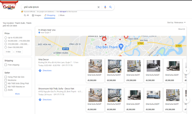 chạy quảng cáo google shopping