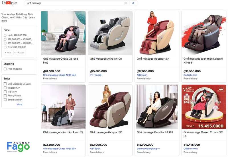 Quảng cáo Google Ads hiển thị khi người dùng tìm kiếm