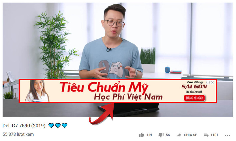 Hình minh họa quảng cáo In-video Overlay Ads