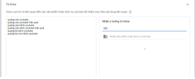 Lựa chọn từ khóa mục tiêu phù hợp