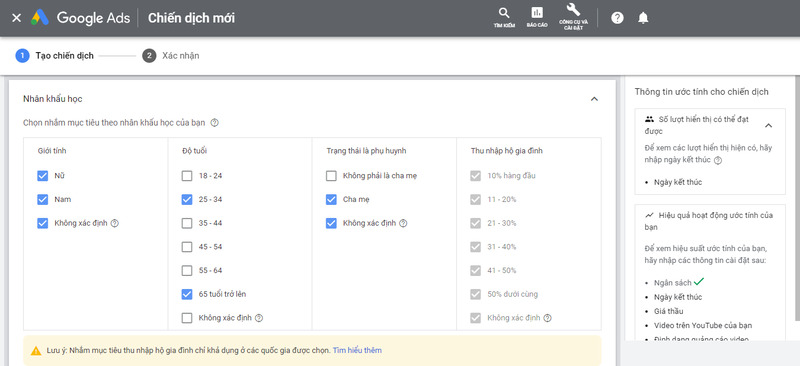 Lựa chọn đối tượng mục tiêu cụ thể của bạn
