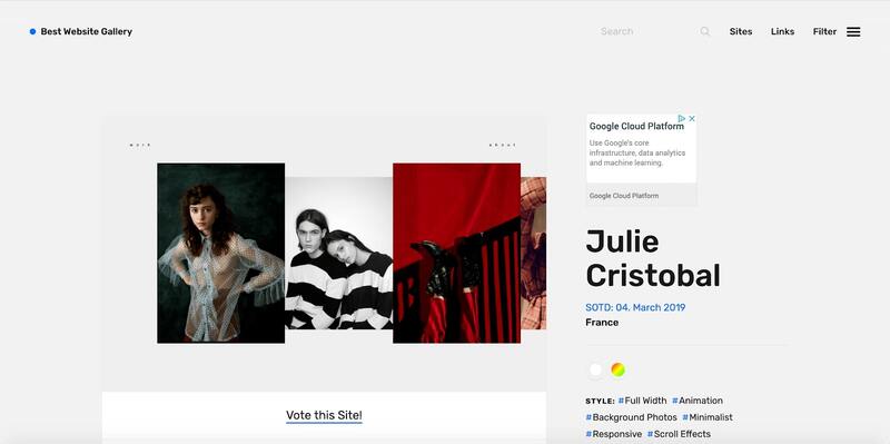 Một giao diện website đơn giản nhưng nổi bật