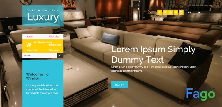 Mẫu giao diện website Business Hub